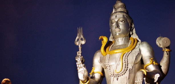 lord shiva with snake