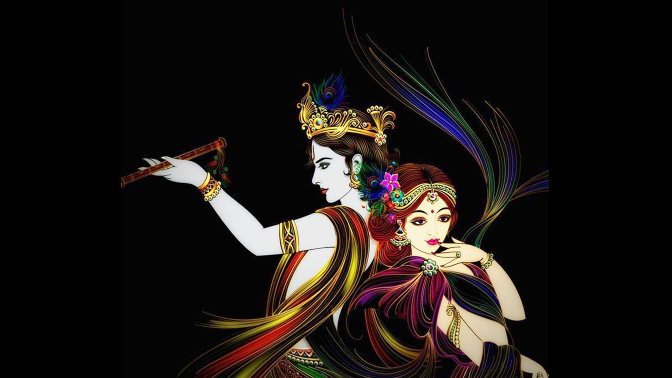 Most Beautiful Radha and Lord Krishna HD Wallpaper