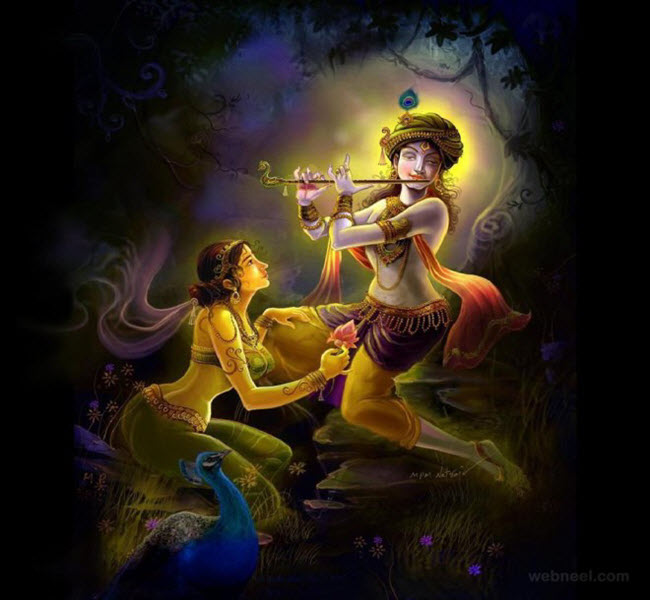 Radha and Krishna images
